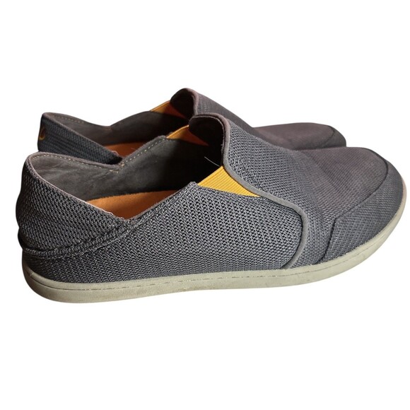 OluKai Nohea Mesh Slip On Shoe Sneaker 10188-4242 Dark Shadow Grey US 9 - Picture 1 of 13